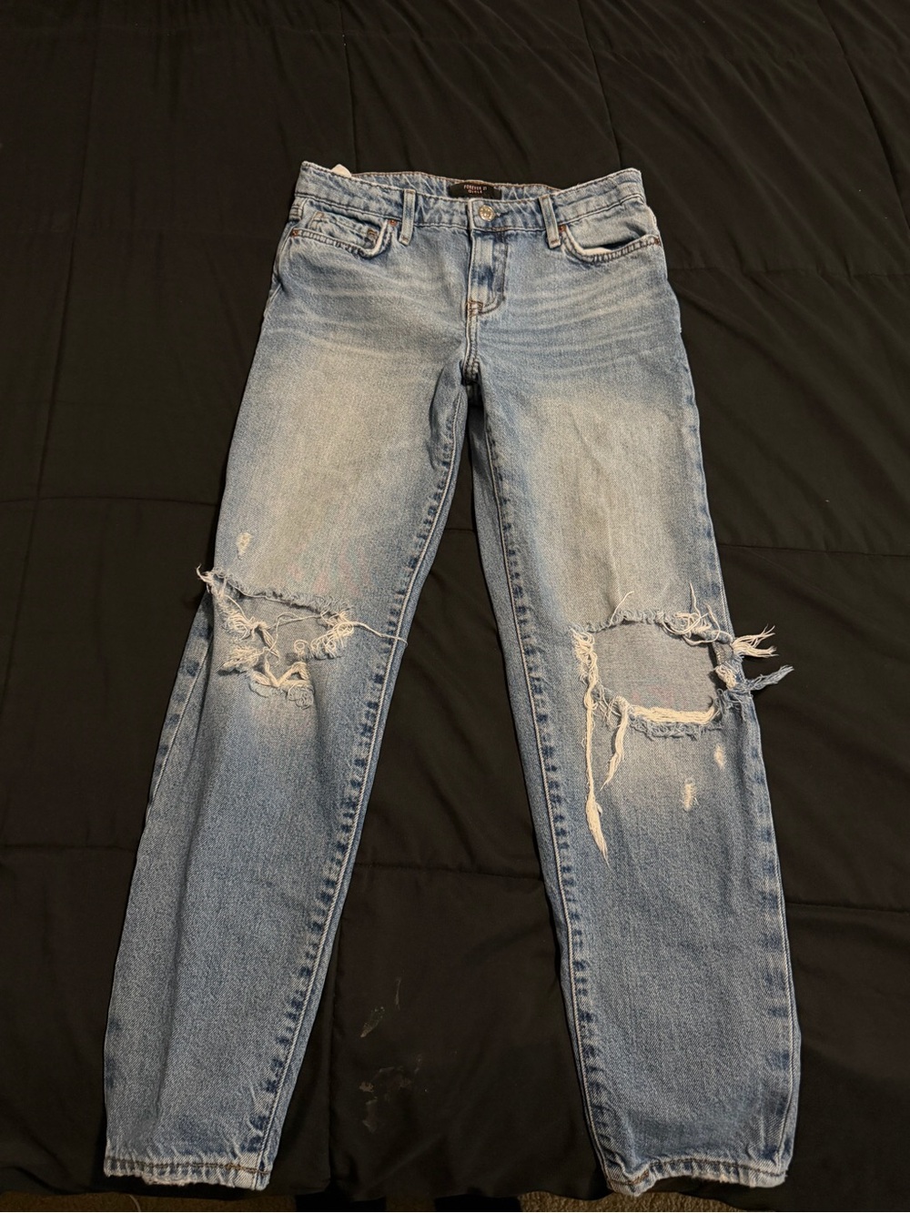 Forever 21 Light Blue Distressed Kids' Jeans